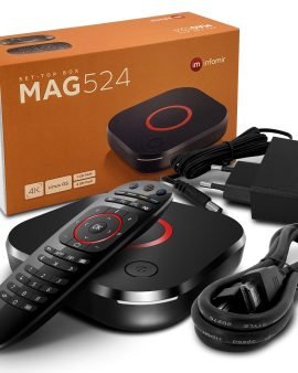 MAG 524 IP TV Internet Streamer HEVC H.265 4K UHD 60FPS Linux USB 3.0 LAN HDMI
