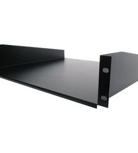 CABSHELF-StarTech.com 2U Fixed Server Rack Mount Shelf, 16in Deep Steel Universal Cantilever Tray for 19" AV/Data/Network Equipment Rack with Cage Nuts & Screws, 44lbs Weight Capacity, 60" Deep - 2U Network Rack Shelf (CABSHELF)
